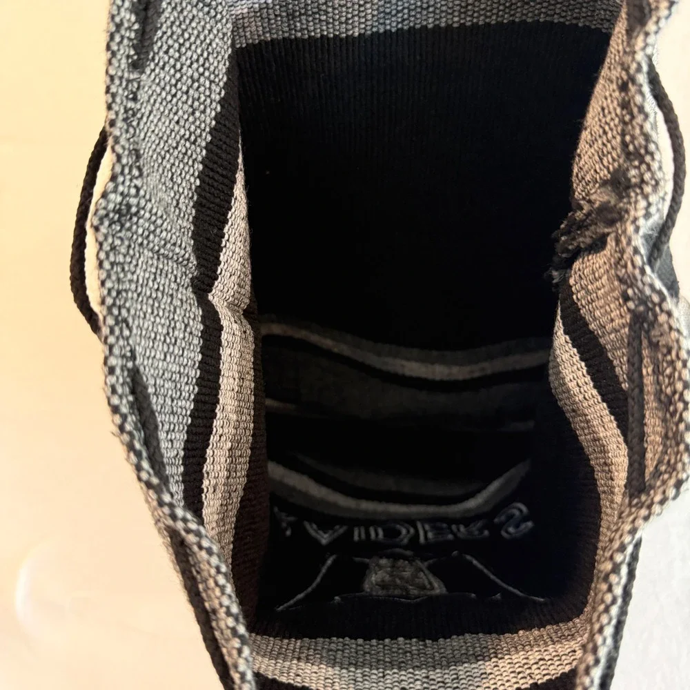 NFL Raiders Baja Woven Backpack Unisex Large Black Grey
